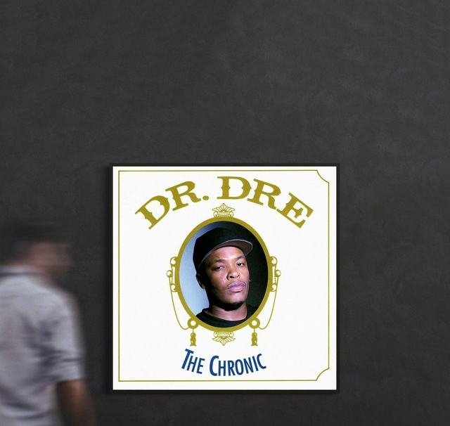 Plakat na płótnie Dr. Dre Chroniczna Okładka Albumu Muzycznego - Rap Hip Hop Gwiazda Muzyki Piosenkarz Dekoracja Ścienna - Wianko - 3