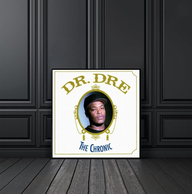Plakat na płótnie Dr. Dre Chroniczna Okładka Albumu Muzycznego - Rap Hip Hop Gwiazda Muzyki Piosenkarz Dekoracja Ścienna - Wianko - 1
