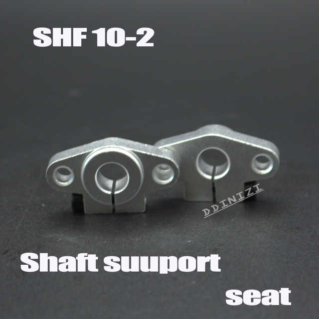 Partia 4 sztuk SHF10 SHF10-2 - 10mm poziome wałki liniowe wsparcia, 10mm szyny i liniowe prowadnice wału wsparcia XYZ CNC serii SHF - Wianko - 3