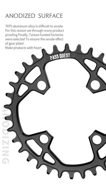 Korby rowerowe Pass Quest 82bcd Fsa Alpha Drive Marlin 7 Mtb - wąski/szeroki łańcuch 30t-36t - rower koło łańcuchowe - Wianko - 5