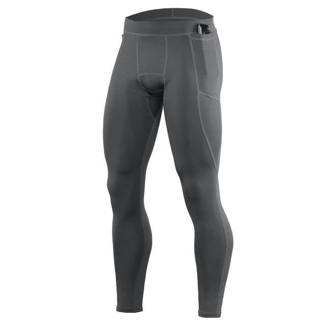 Męskie rajstopy uciskowe Fitness, elastyczne spodnie do biegania, szybkoschnące legginsy sportowe - Wianko - 19