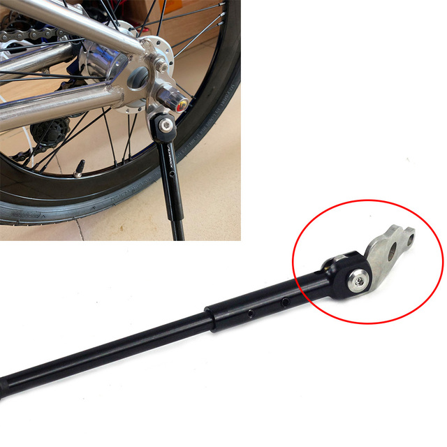 Stojak parkingowy na tylną oś Kick Stand Side Standaard do roweru Silverock, Stopniowany stojak Kickstand 16 dla Brompton Pikes 3sixty Trifold - Wianko - 3