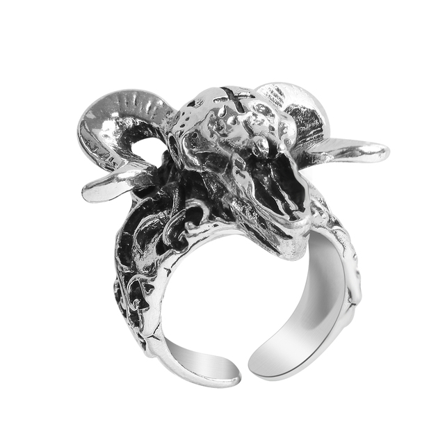 Pierścień w kształcie smoka z czaszką, styl Vintage, wykonany ze stali nierdzewnej - gotycka biżuteria męska Steampunk - Wianko - 19