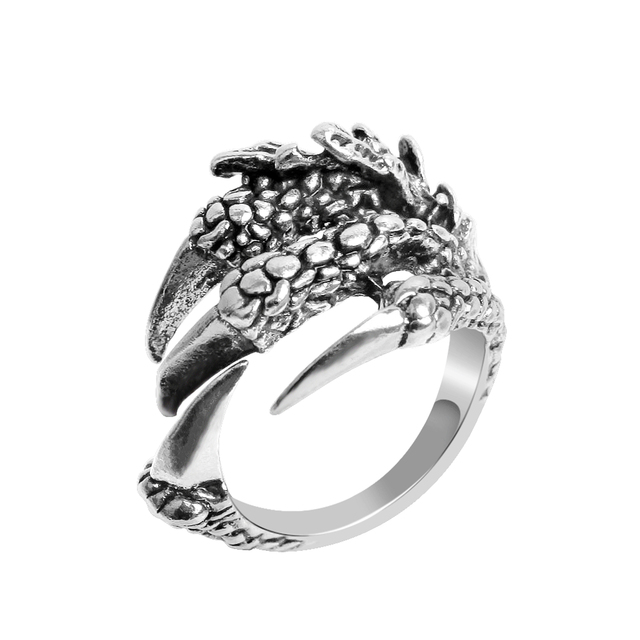 Pierścień w kształcie smoka z czaszką, styl Vintage, wykonany ze stali nierdzewnej - gotycka biżuteria męska Steampunk - Wianko - 18