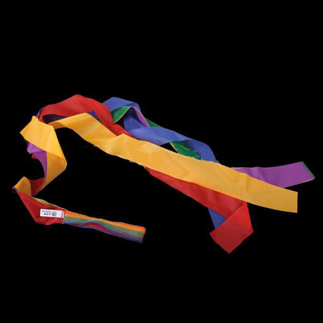 Gimnastyczna wstążka interaktywna dla dzieci - Retro Rainbow Streamer Dance - Wianko - 7