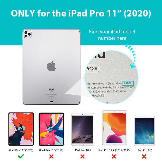 Obudowa na tablet iPad Pro 11 2020/12.9'' TPU elastyczna Smart Cover - Wianko - 12