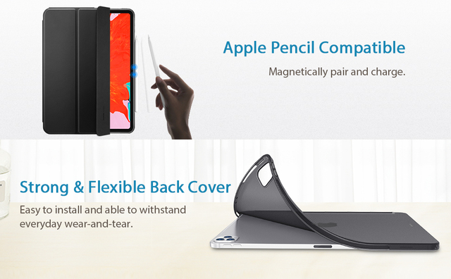 Obudowa na tablet iPad Pro 11 2020/12.9'' TPU elastyczna Smart Cover - Wianko - 3