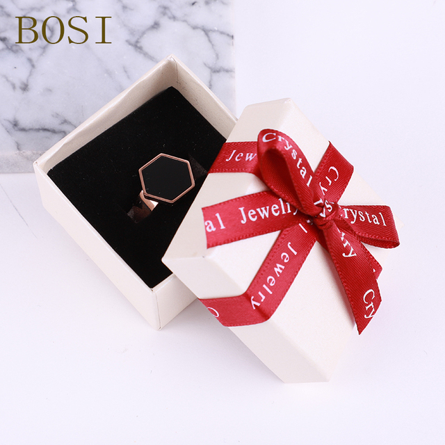 Pudełko na biżuterię - organizer pierścionków, kolczyków i naszyjników w kształcie łuku, kwadratu - czerwony, biały, granatowy - Wianko - 11