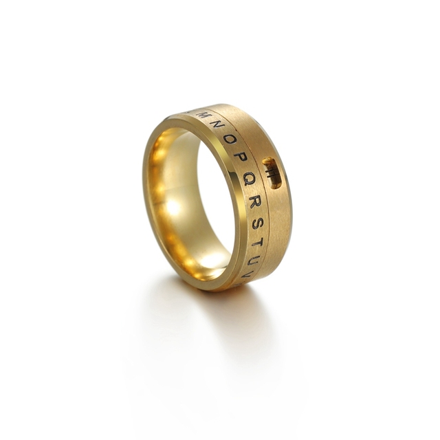 Męskie pierścionki z obrotowym kalendarzem i spinnerem, wykonane z biżuterii 316L - Wianko - 7