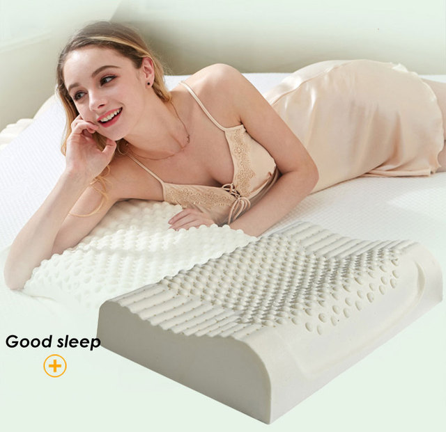 Poduszka ortopedyczna do spania czystego, naturalnego lateksu z Tajlandii - ochrona kręgosłupa dorosłych, wsparcie szyi, lepszy sen - Wianko - 10
