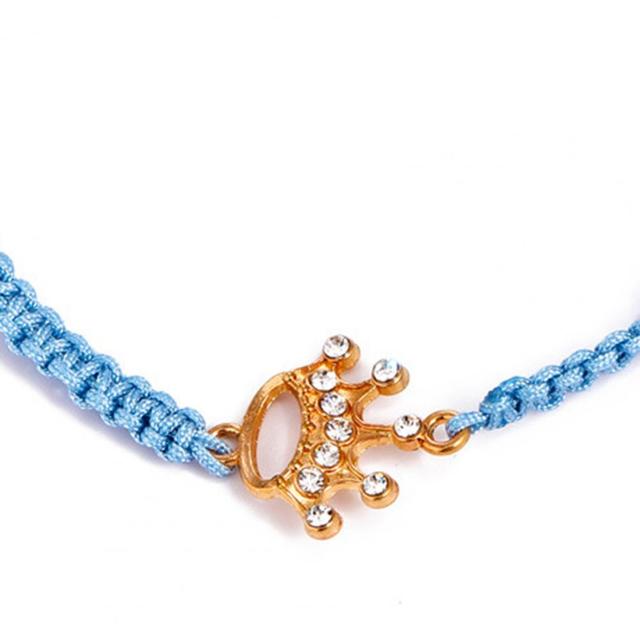 Ręcznie wykonana bransoletka ze srebra z mocną linią, koroną i serduszkiem - biżuteria na nadgarstek - Wianko - 5