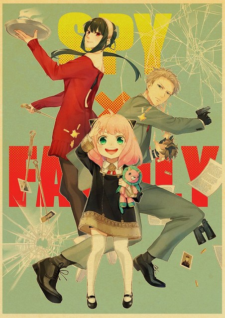 Plakat papierowy z drukiem Japońskie Anime Spy x rodzina do salonu - obraz bez ramki - Wianko - 53