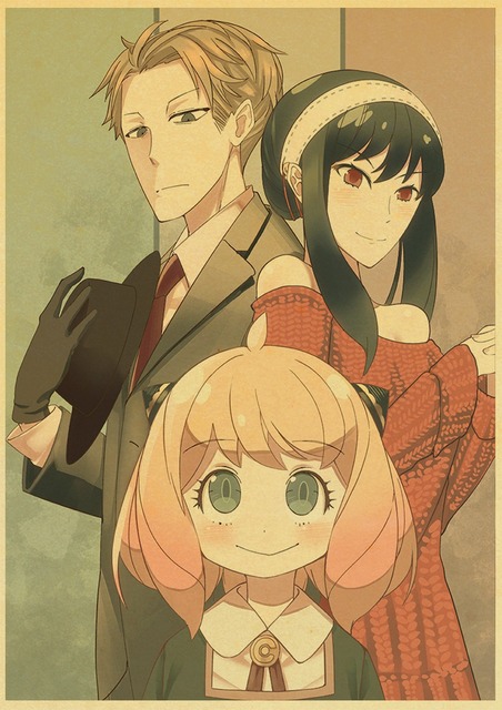 Plakat papierowy z drukiem Japońskie Anime Spy x rodzina do salonu - obraz bez ramki - Wianko - 46