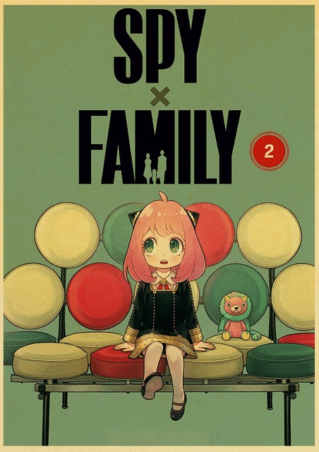 Plakat papierowy z drukiem Japońskie Anime Spy x rodzina do salonu - obraz bez ramki - Wianko - 30