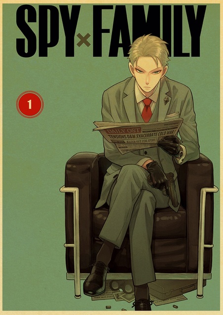 Plakat papierowy z drukiem Japońskie Anime Spy x rodzina do salonu - obraz bez ramki - Wianko - 31