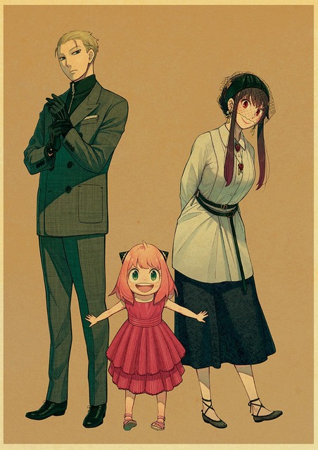 Plakat papierowy z drukiem Japońskie Anime Spy x rodzina do salonu - obraz bez ramki - Wianko - 35