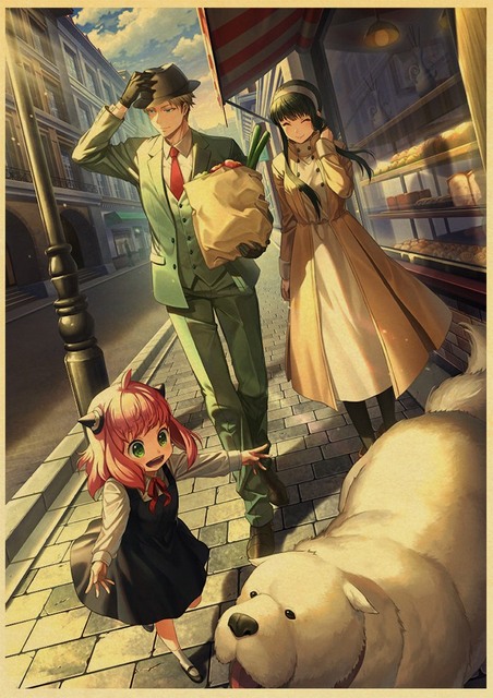Plakat papierowy z drukiem Japońskie Anime Spy x rodzina do salonu - obraz bez ramki - Wianko - 36
