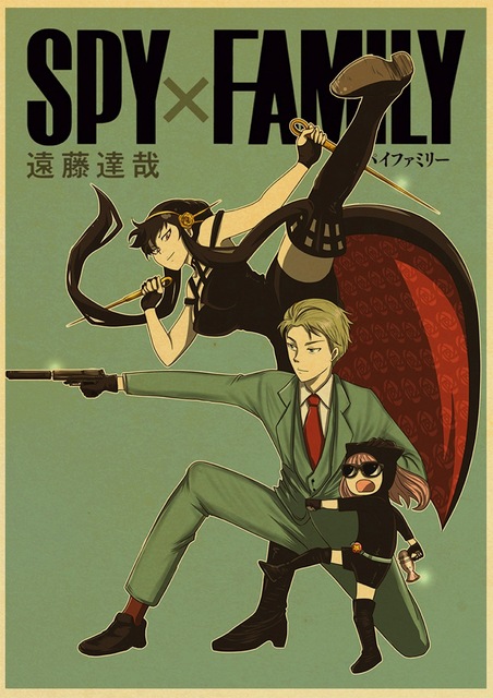 Plakat papierowy z drukiem Japońskie Anime Spy x rodzina do salonu - obraz bez ramki - Wianko - 39