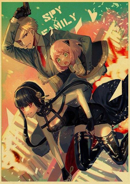 Plakat papierowy z drukiem Japońskie Anime Spy x rodzina do salonu - obraz bez ramki - Wianko - 40