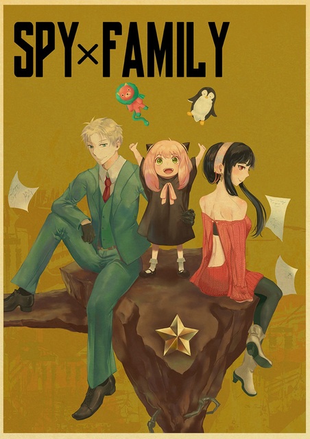 Plakat papierowy z drukiem Japońskie Anime Spy x rodzina do salonu - obraz bez ramki - Wianko - 44