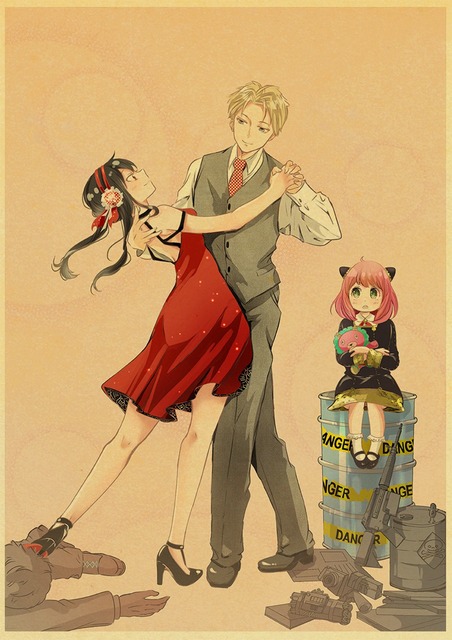 Plakat papierowy z drukiem Japońskie Anime Spy x rodzina do salonu - obraz bez ramki - Wianko - 43
