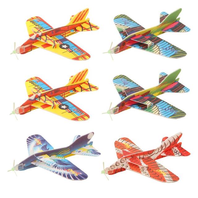 6 sztuk pianki samolot szybowiec inercyjny EPP - zabawka dla chłopców - Wianko - 1