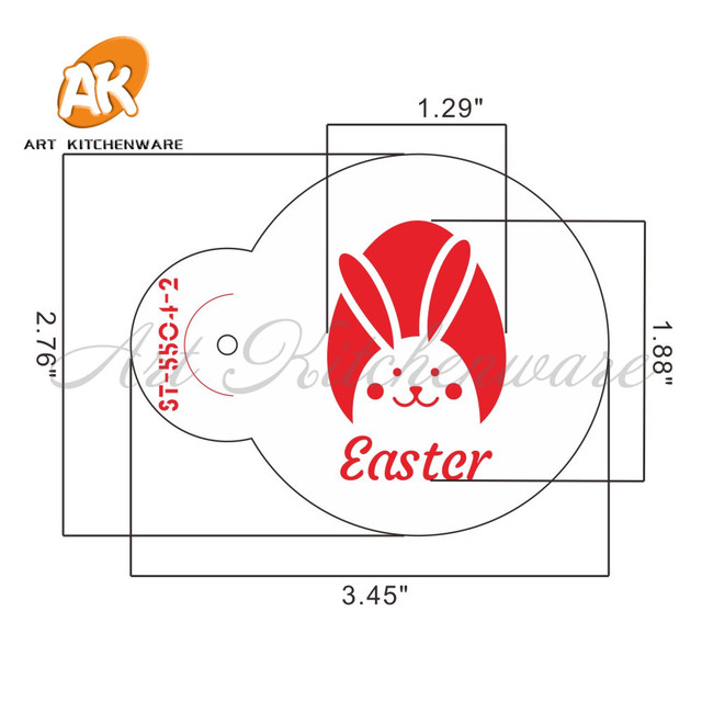 Formy do ciast: Zestaw 5 wesołych świątecznych foremek na ciasteczka Bunny & Egg Cupcake z wzorem koronkowym do kuchni - Wianko - 3