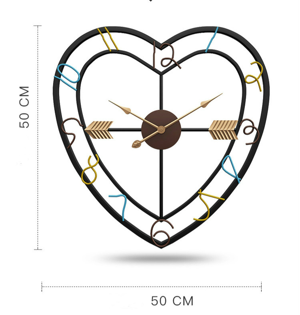 Luksusowy zegar ścienny 50cm, minimalistyczny wystrój salonu - Wianko - 8