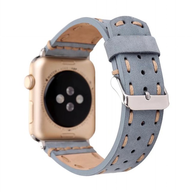 Ręcznie robiony pasek SE Retro do zegarka Apple Series 3 2 1 z naturalnej skóry vintage - Wianko - 18