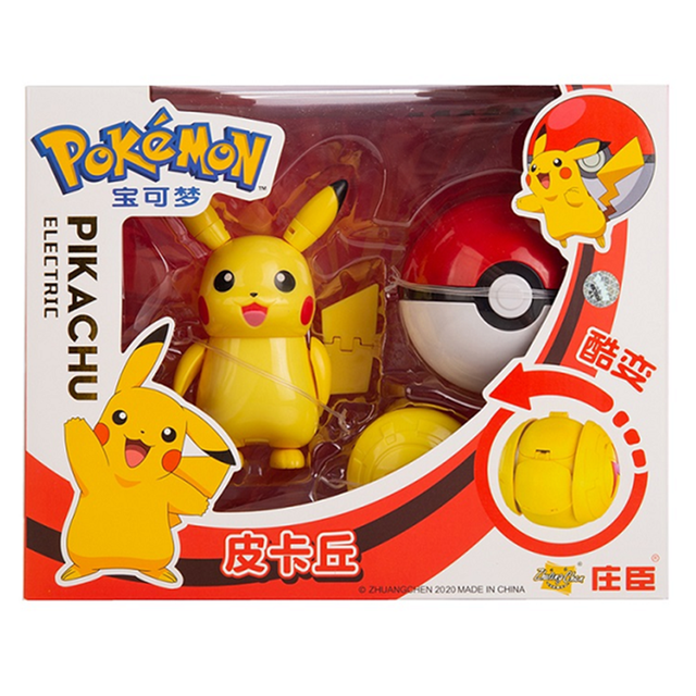 Pokemon 9 stylów - oryginalne zabawki deformacji z postaciami Pikachu, Mewtwo i Charizard - model kieszonkowego potwora z anime dla dzieci - Wianko - 6