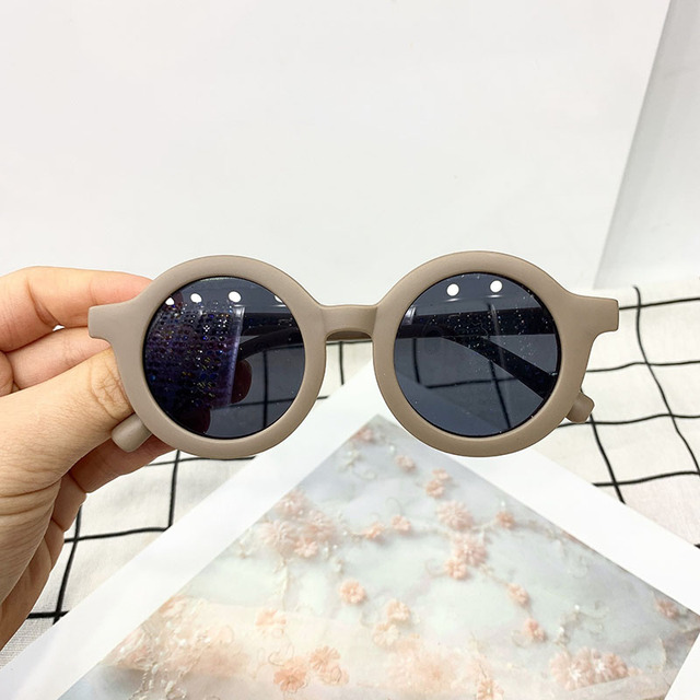 Okulary przeciwsłoneczne dziecięce Retro UV400 w plastikowej oprawce - Wianko - 11