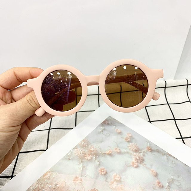 Okulary przeciwsłoneczne dziecięce Retro UV400 w plastikowej oprawce - Wianko - 13