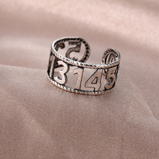Pierścień w stylu vintage z punkowym krzyżem, srebrny kolor, regulowane, dla kobiet i mężczyzn - Wianko - 4
