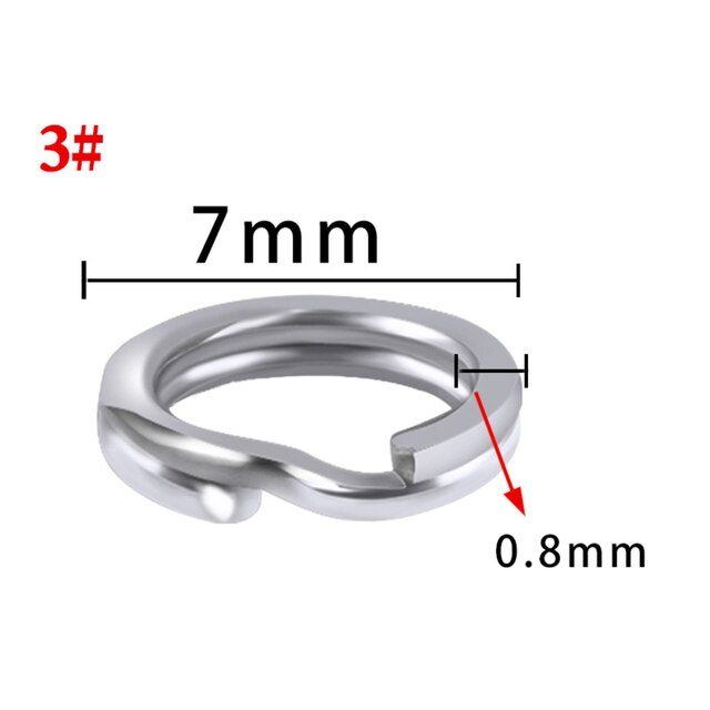 Podwójny pierścień żyłkowy ze stali nierdzewnej do akcesoriów wędkarskich - zapewniający wysoką wytrzymałość i ciśnienie - Wianko - 5