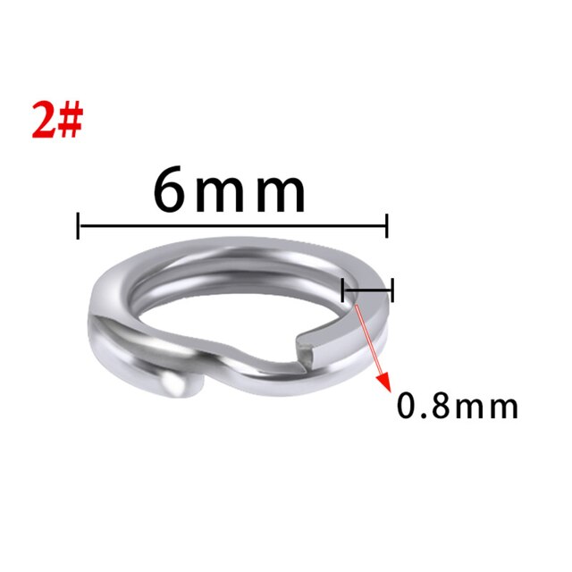 Podwójny pierścień żyłkowy ze stali nierdzewnej do akcesoriów wędkarskich - zapewniający wysoką wytrzymałość i ciśnienie - Wianko - 4