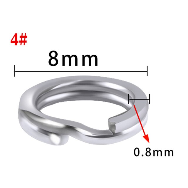 Podwójny pierścień żyłkowy ze stali nierdzewnej do akcesoriów wędkarskich - zapewniający wysoką wytrzymałość i ciśnienie - Wianko - 6