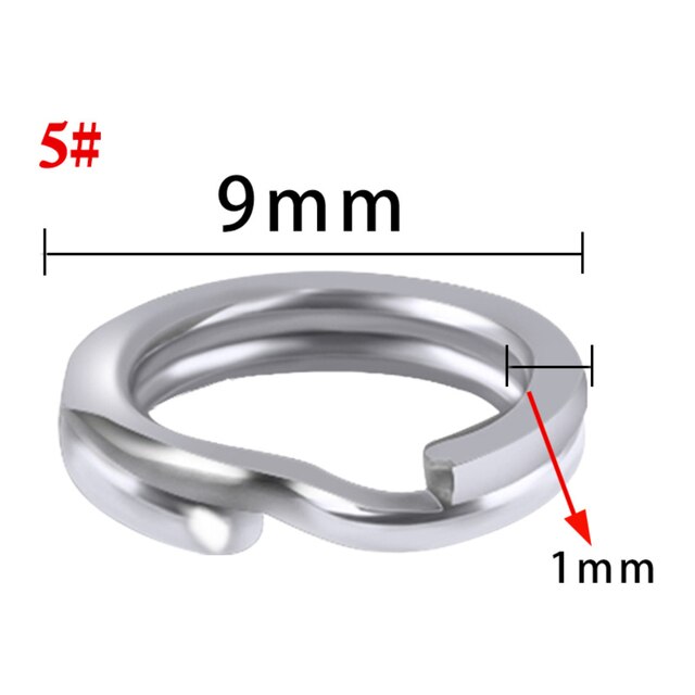 Podwójny pierścień żyłkowy ze stali nierdzewnej do akcesoriów wędkarskich - zapewniający wysoką wytrzymałość i ciśnienie - Wianko - 7