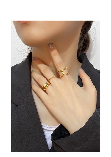 Pierścień ślubny dla kobiet z pozłacanym 18K prawdziwym złotem i srebrem 925 w europejskim i amerykańskim stylu - Wianko - 8