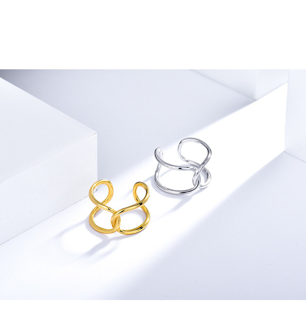 Pierścień ślubny dla kobiet z pozłacanym 18K prawdziwym złotem i srebrem 925 w europejskim i amerykańskim stylu - Wianko - 7