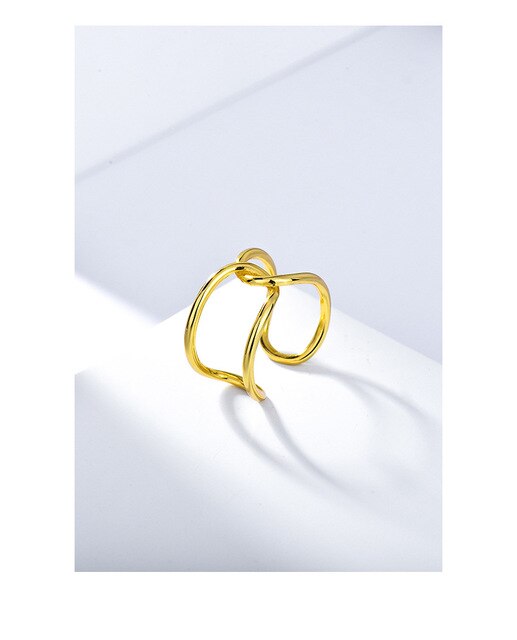 Pierścień ślubny dla kobiet z pozłacanym 18K prawdziwym złotem i srebrem 925 w europejskim i amerykańskim stylu - Wianko - 13