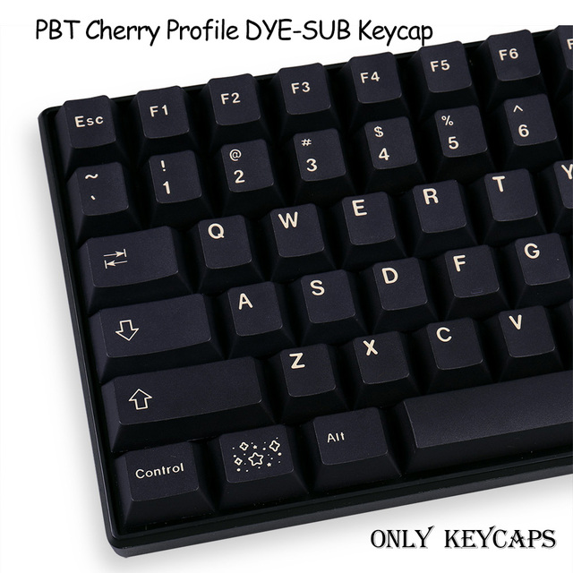 Klawiatura mechaniczna do gier GMK Stargaze, czarna, Cherry Profile PBT DYE-SUB 129 Keys - Wianko - 1