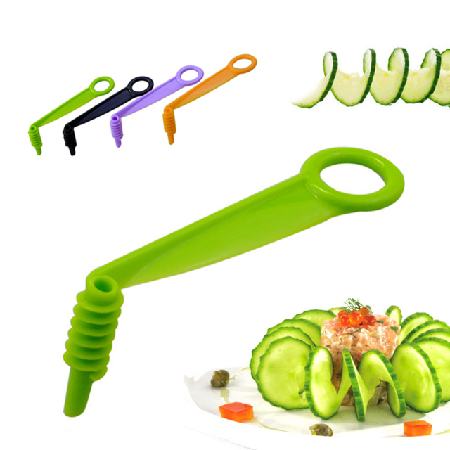 Krajalnica ręczna do owoców i warzyw - spiralna śruba, nóż spiralny - Wianko - 17