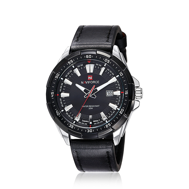 Męski zegarek NAVIFORCE 2021 Fashion Casual, wodoodporny, kwarcowy, skórzany pasek, wojskowy styl - Wianko - 8