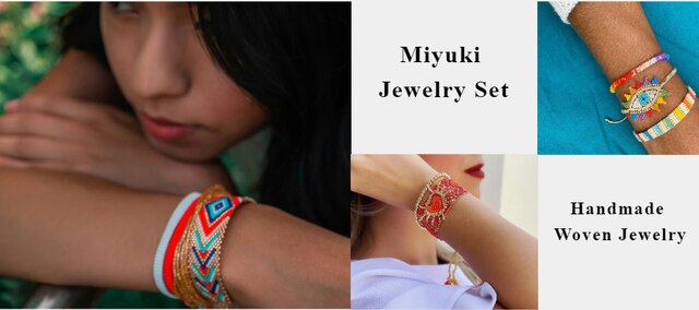 Kolczyki Hoop Go2Boho z nierdzewnej stali ze zdobieniem Miyuki - trendy damska biżuteria 2021 - Wianko - 18