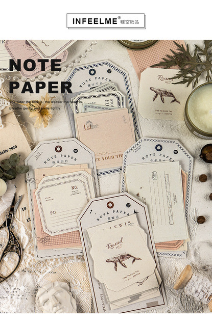 Notatnik vintage z etykietą, karta LOMO, papierowa oprawa, terminarz planer, dekoracyjne naklejki, papier kraftowy DIY - Wianko - 1