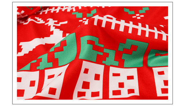 Nadruk świąteczny na cienkiej dzianinie - tkanina dekoracyjna TC1346 - Wianko - 6