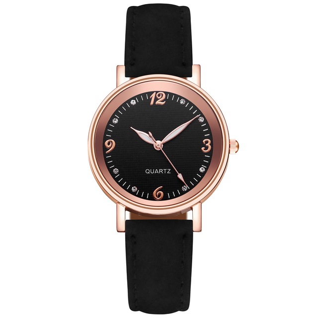 Zegarek damski z cyframi arabskimi, luksusowy, skórzany, kwarcowy - Wianko - 19