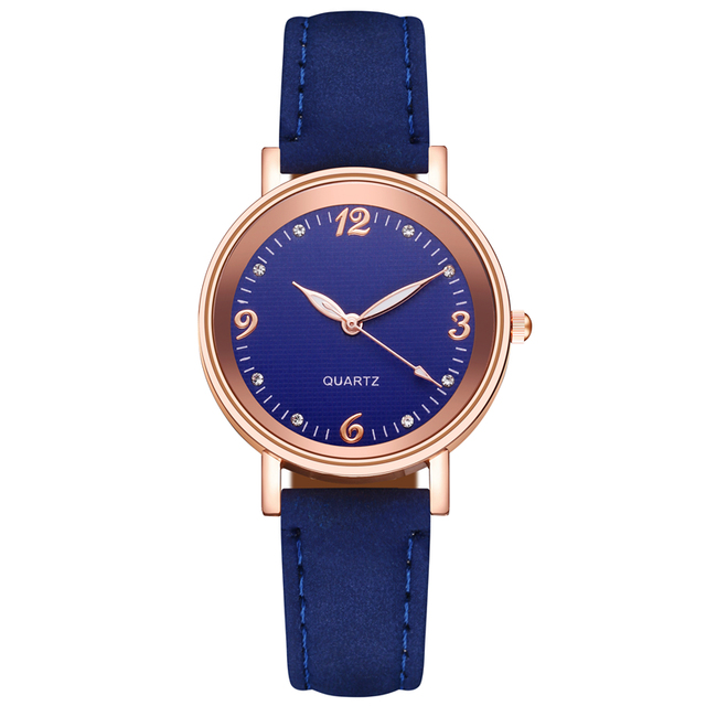 Zegarek damski z cyframi arabskimi, luksusowy, skórzany, kwarcowy - Wianko - 17