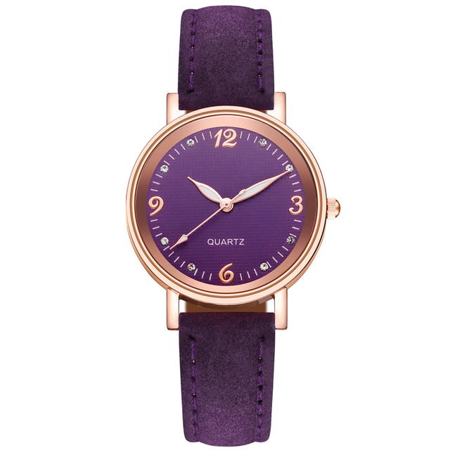 Zegarek damski z cyframi arabskimi, luksusowy, skórzany, kwarcowy - Wianko - 20