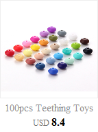 Gryzak dla ząbkującego dziecka - 50 sztuk kulki silikonowe w kolorach tęczy, bez BPA - Wianko - 44